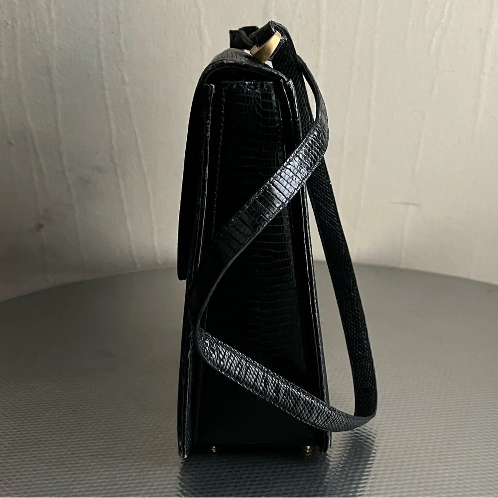 Donna Karan vintage lizard skin handbag